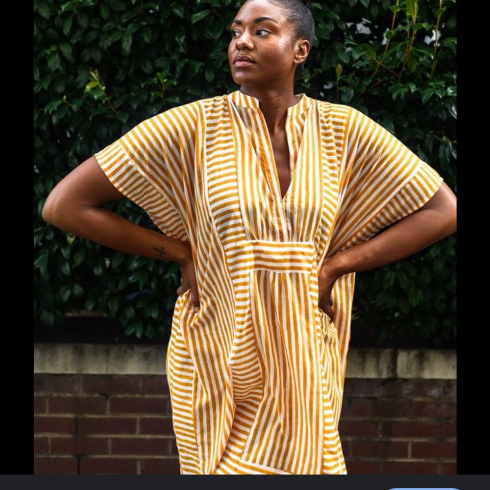 Emerson Fry short kaftan. In the yellow/gold colorway. One size. Super comfy!